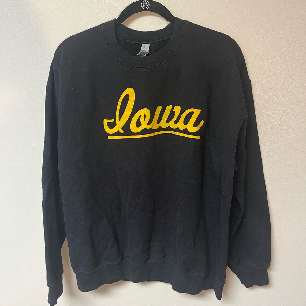 Black Iowa Crewneck